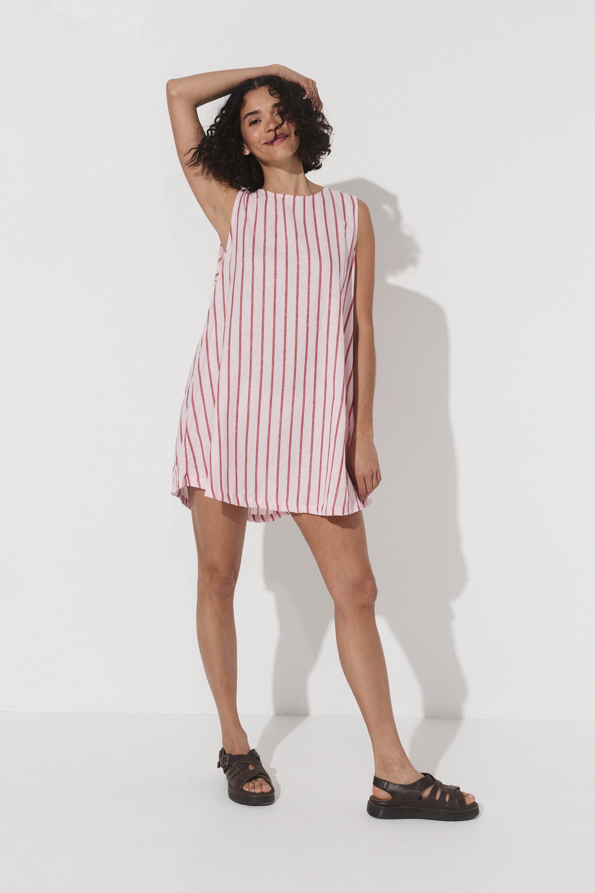 Classic Shift Dress - Stipe Hemp image 7