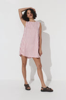 Classic Shift Dress - Stipe Hemp image 7
