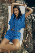 Robin Shorts - Cerulean Hemp image 12