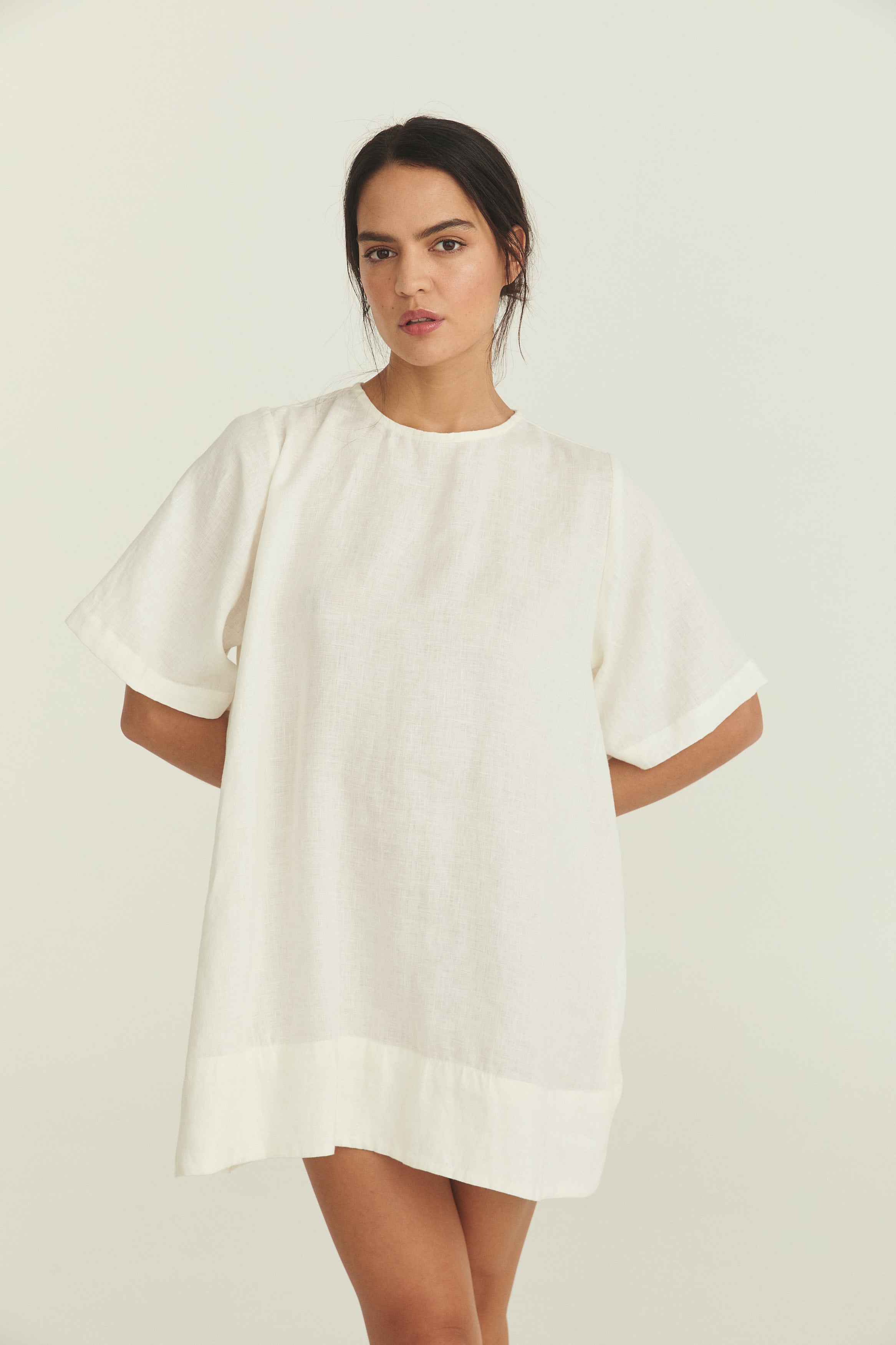 Noa Shift Dress - Soft Washed Linen image 2