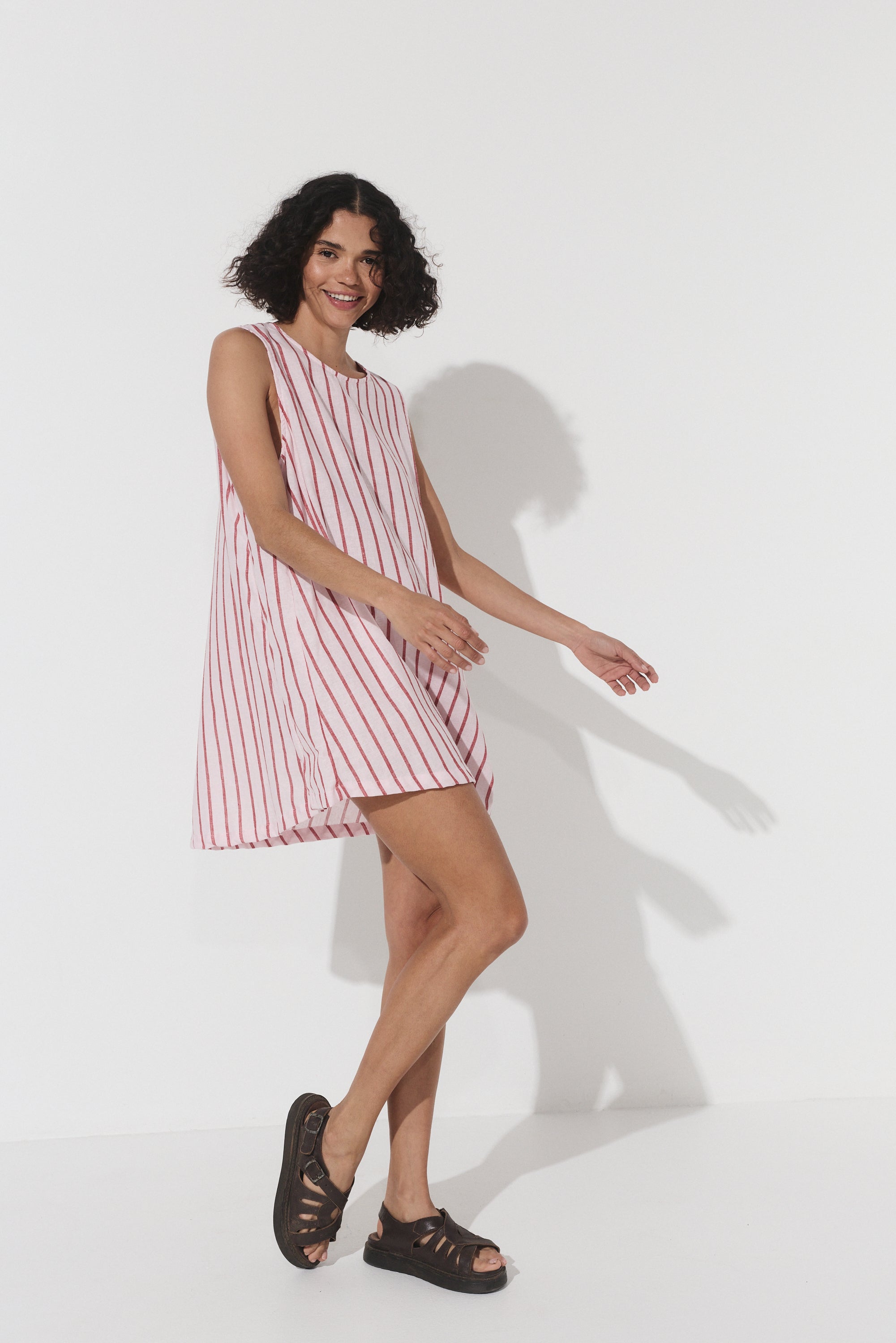 Classic Shift Dress - Stipe Hemp image 6