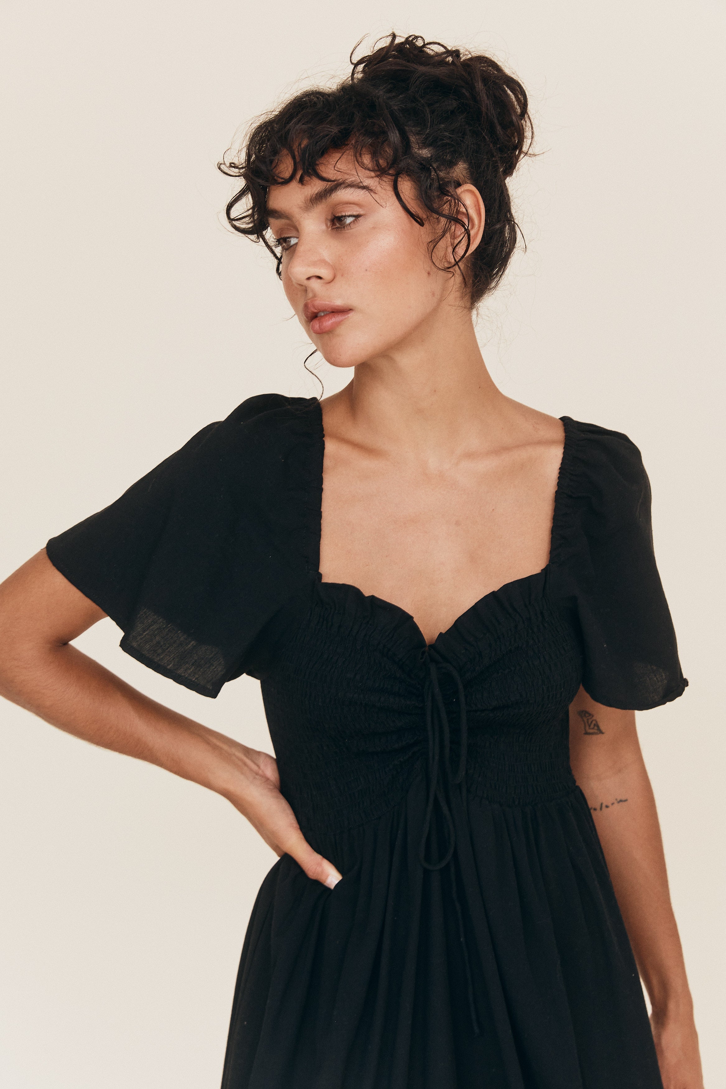 Anais Maxi Dress - Noir image 4