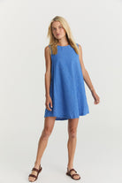 Classic Shift Dress - Cerulean Hemp Linen image 6
