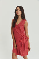 Quinn Wrap Dress - Hemp Linen image 10