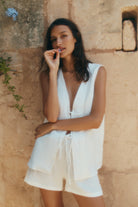 Lois Tie Top - Soft Washed Linen image 8