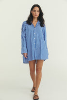 Byron Shirt Dress - Poplin Stripe image 7