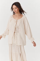 Bette Tie Top - Cotton image 5