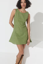 Lila Shift Dress - Fern Hemp image 1
