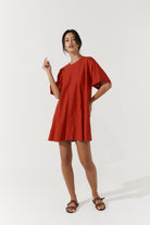 Noa Shift Dress - Scarlet image 9