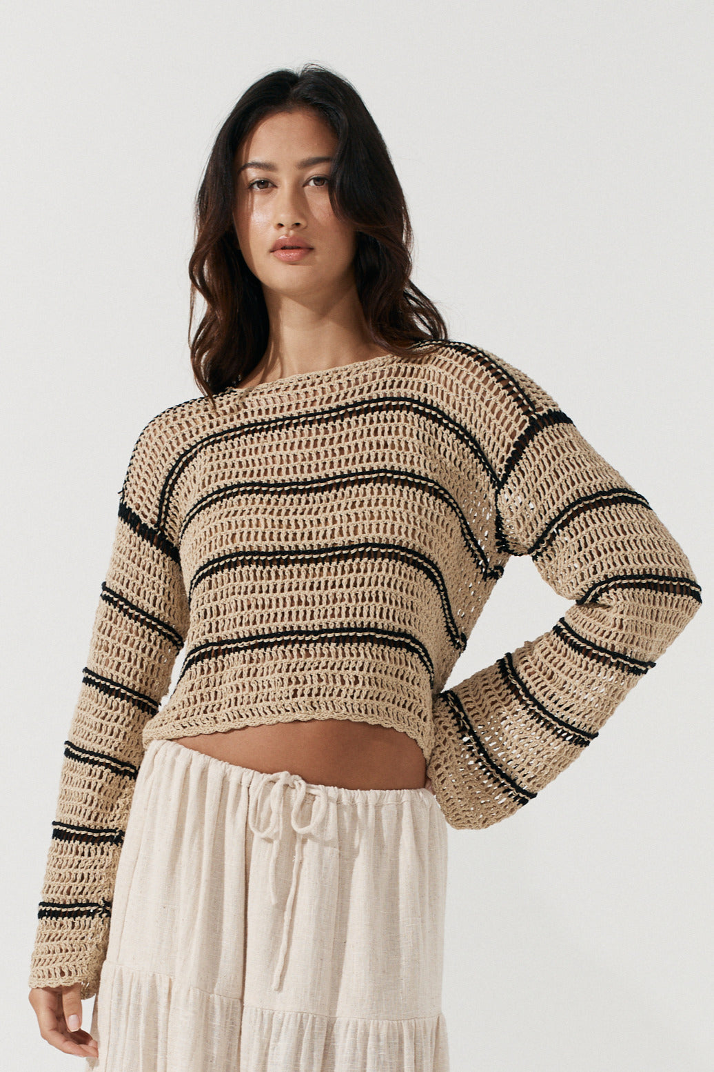 Fifi Crochet Crop - Fawn image 5