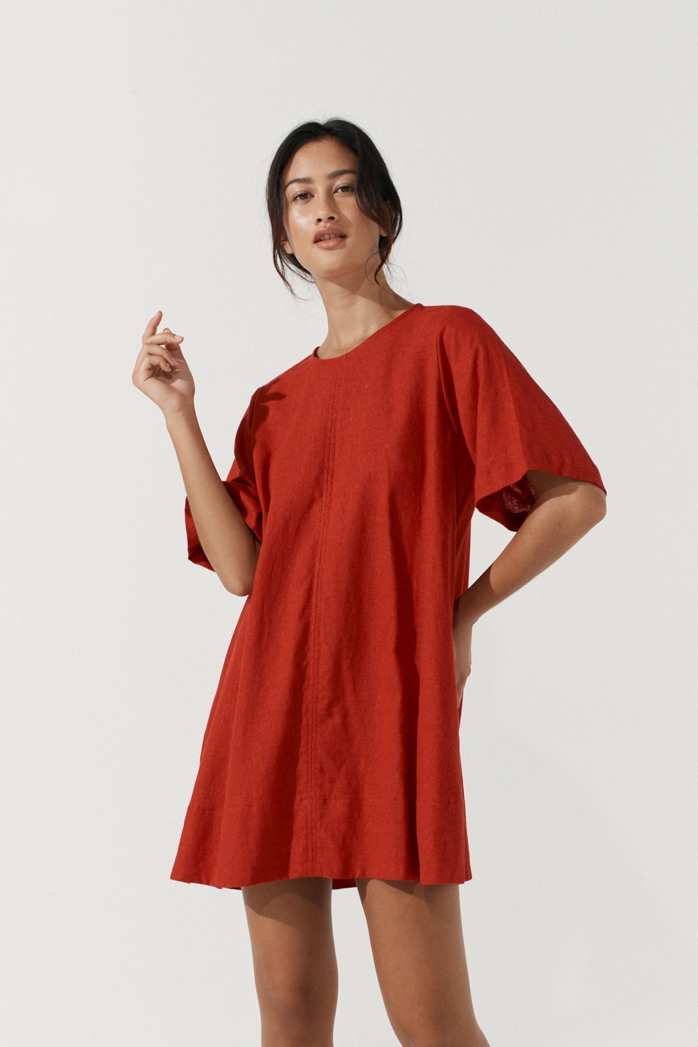 Noa Shift Dress - Scarlet image 3