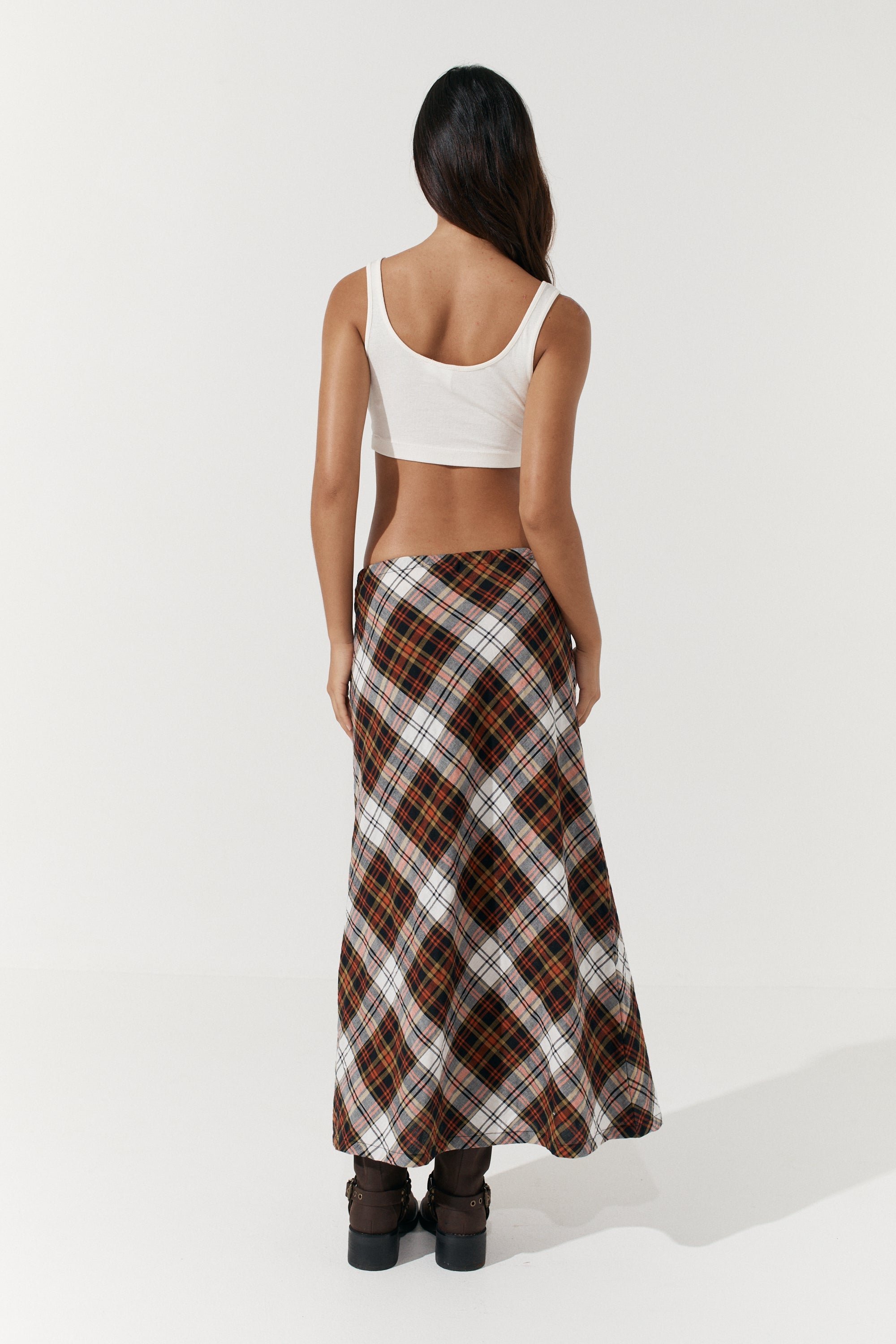 Riley Aysmmetrical Skirt - Tartan image 7