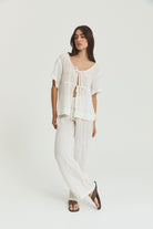 Robin Tie Top - Crinkle Linen image 10