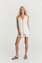 Lois Tie Top - Soft Washed Linen image 5