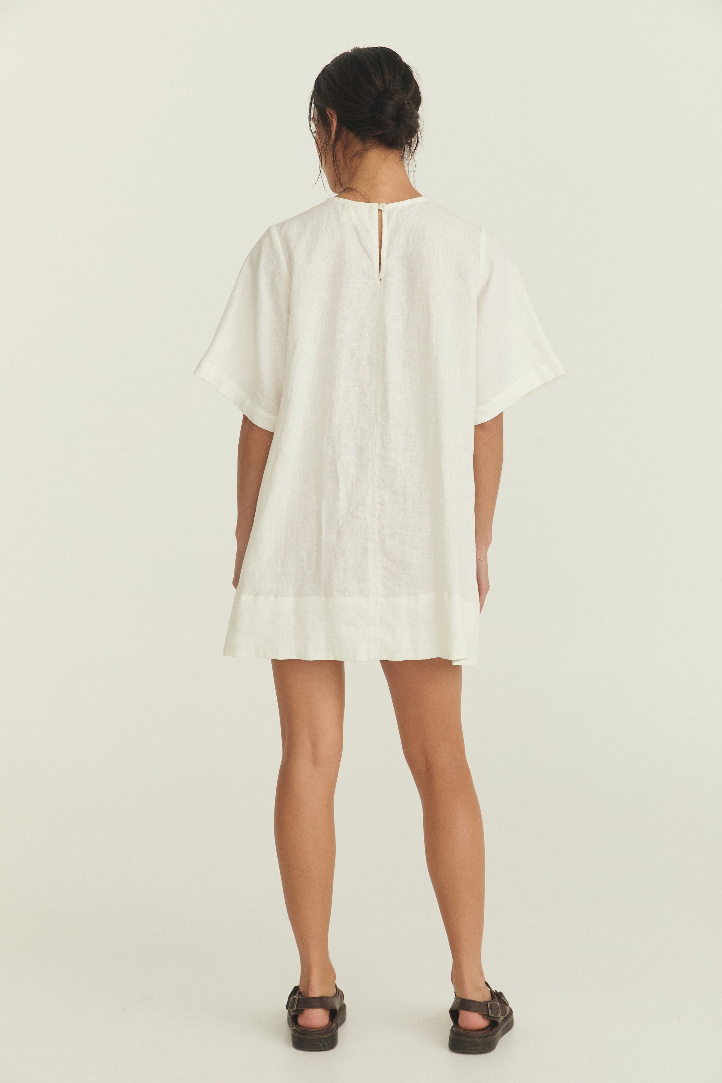 Noa Shift Dress - Soft Washed Linen image 9