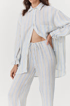 Robin Pants - Striped Crinkle Linen image 2
