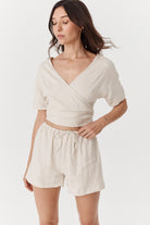 Etienne Wrap - Distressed Linen image 5