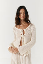 Etta Tie Knit - Cream image 0