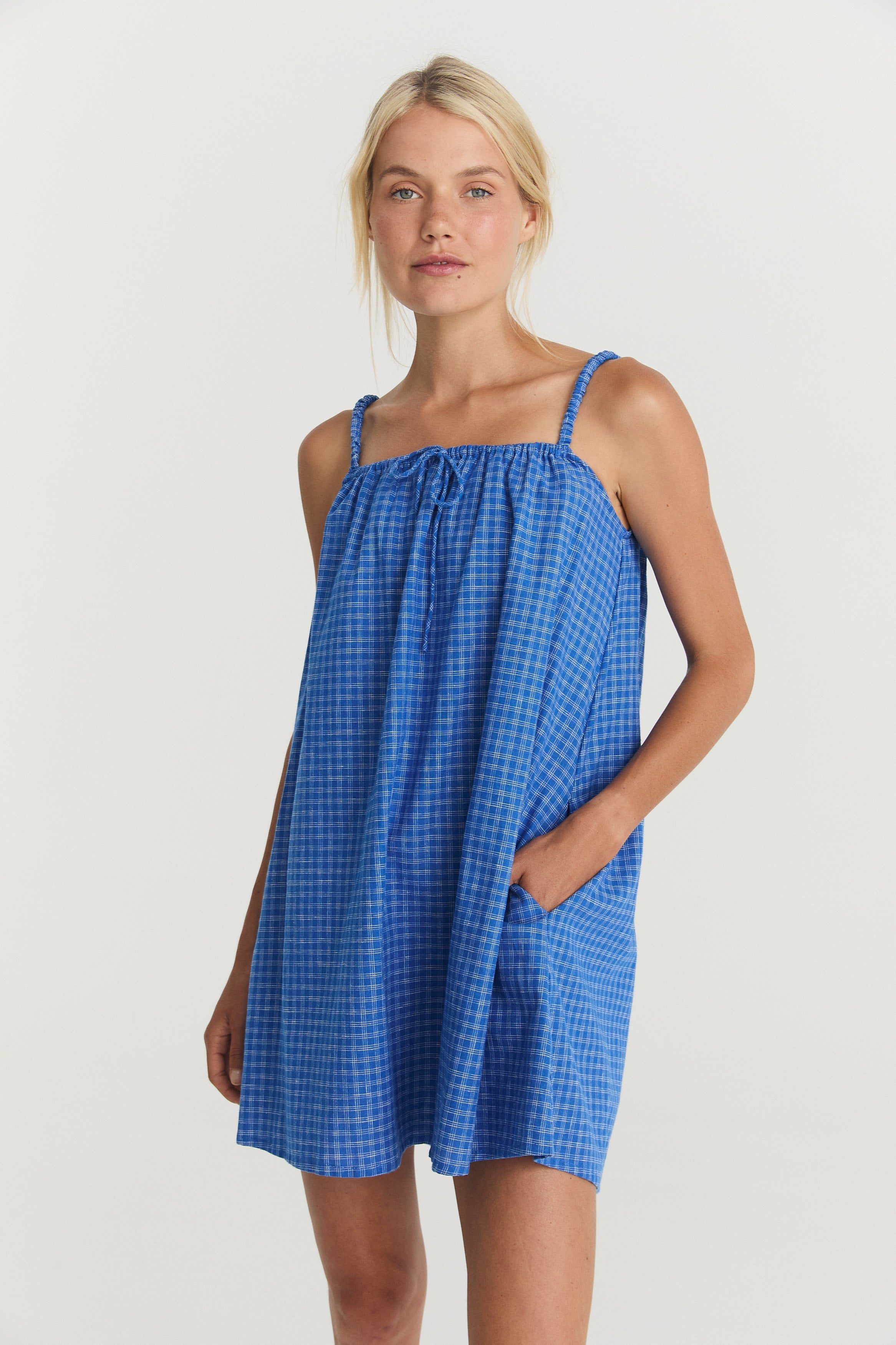 Nash Mini - Cerulean Hemp Linen image 8