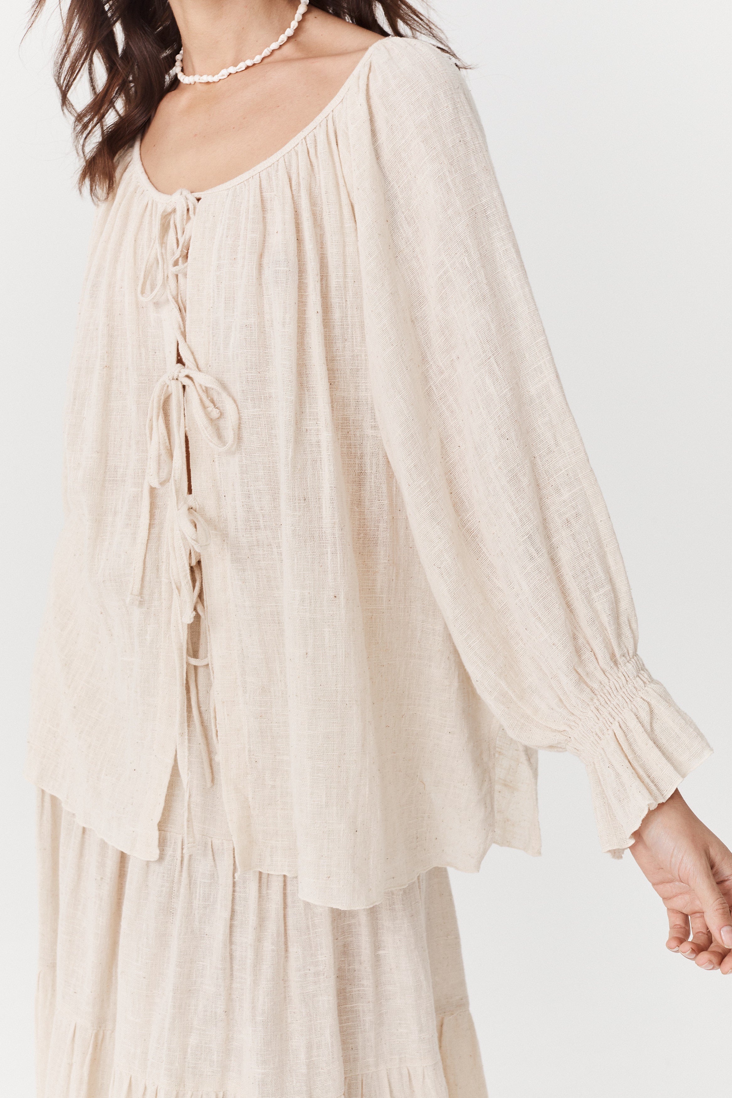 Bette Tie Top - Cotton image 8