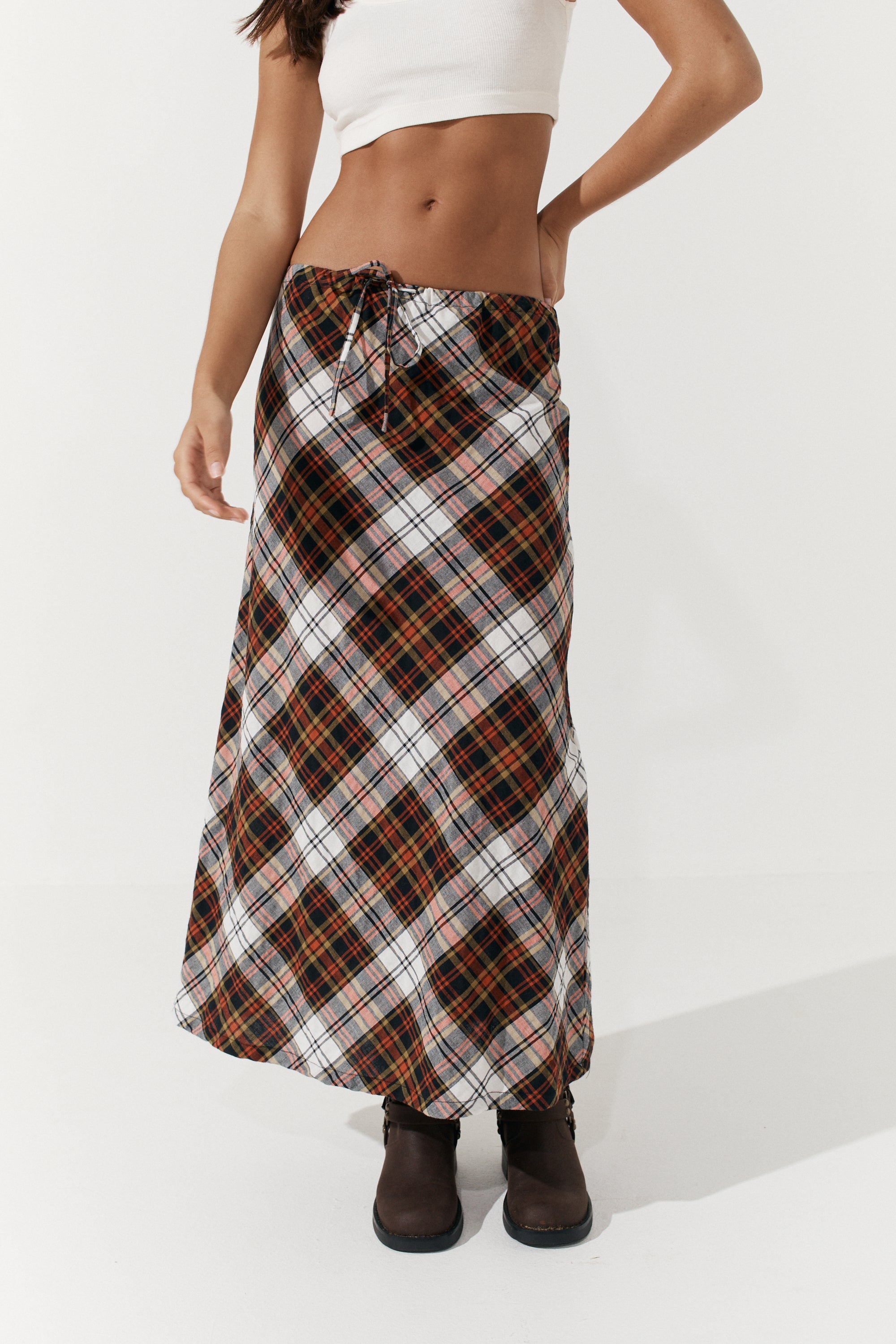 Riley Aysmmetrical Skirt - Tartan image 6