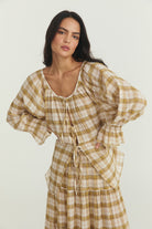 Bette Tie Top - Plaid Cotton image 6
