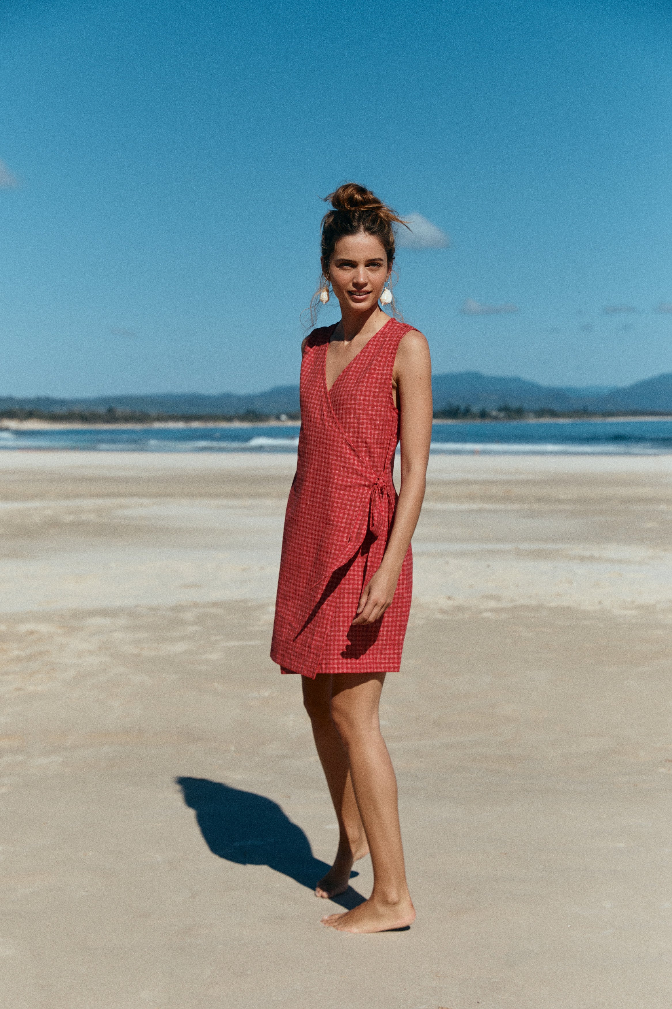 Quinn Wrap Dress - Hemp Linen image 2