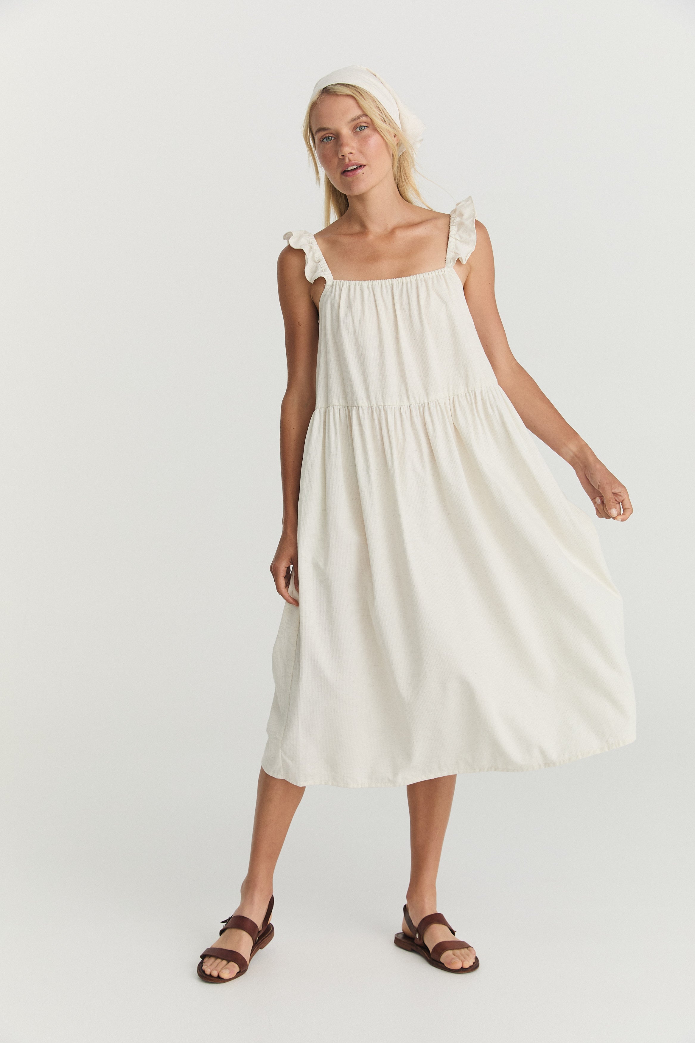 Cecile Midi - Cream image 7