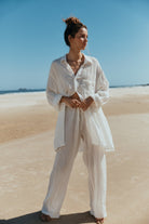 Josie Shirt Dress - Linen Crinkle image 1