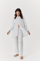 Robin Pants - Striped Crinkle Linen image 3