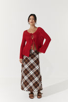 Riley Aysmmetrical Skirt - Tartan image 2