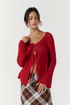 Etta Tie Knit - Scarlet image 1