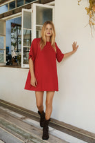 Noa Shift Dress - Scarlet image 2