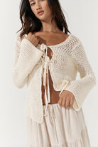 Etta Tie Knit - Cream image 11
