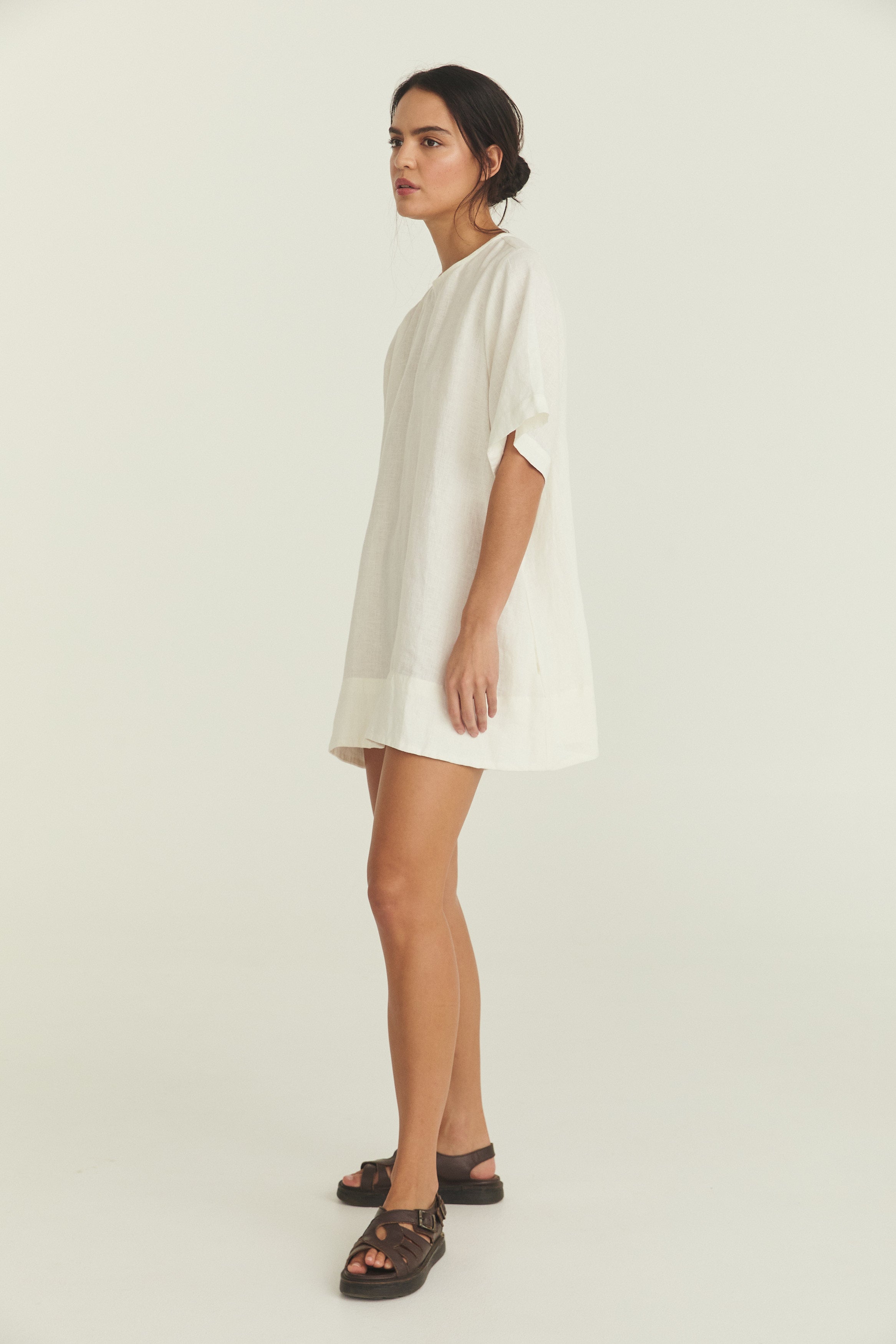 Noa Shift Dress - Soft Washed Linen image 7