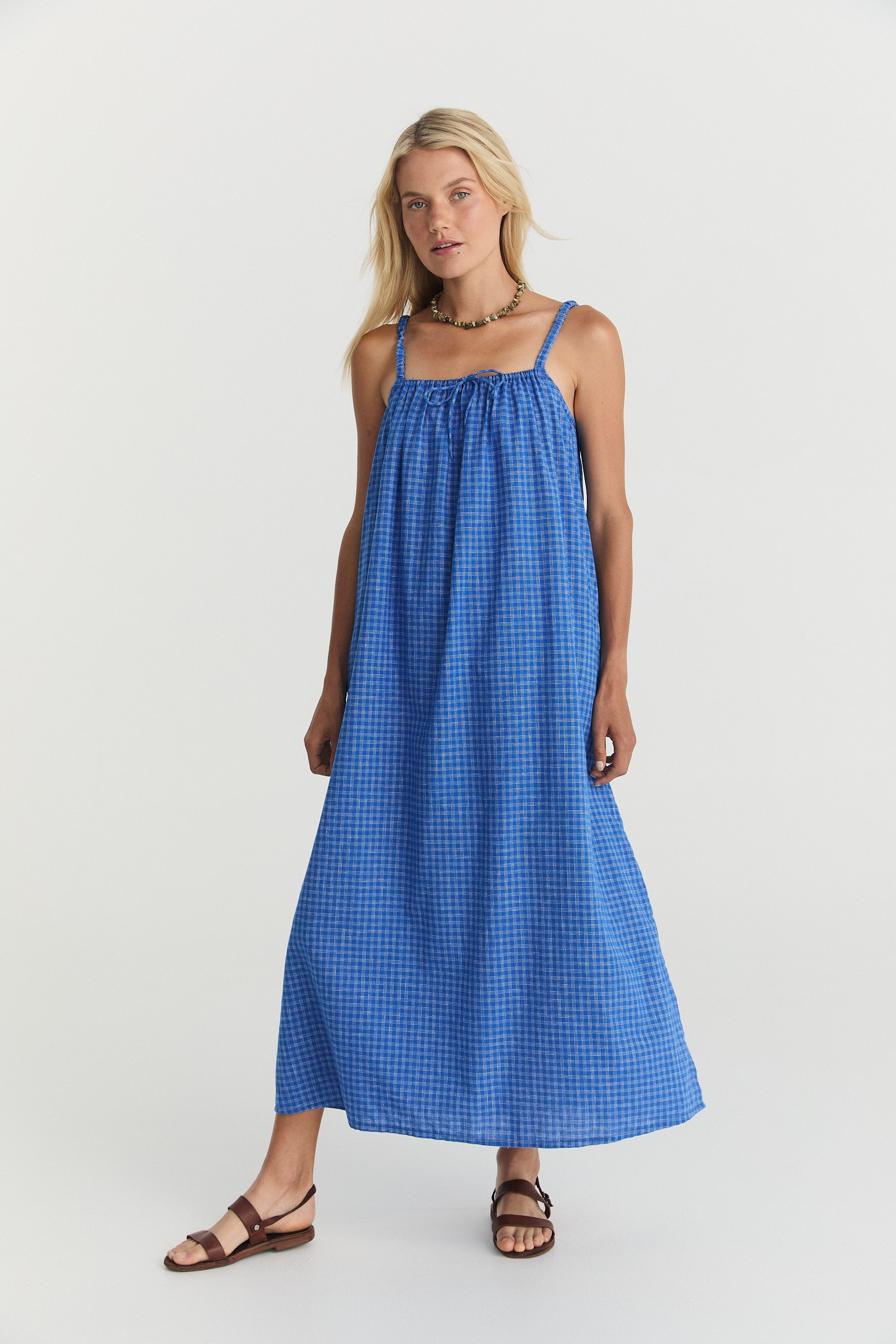 Nash Midi - Cerulean Hemp Linen image 4