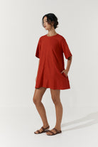 Noa Shift Dress - Scarlet image 5