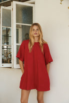 Noa Shift Dress - Scarlet image 0