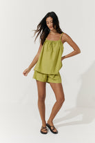 Nash Top - Elm Hemp Linen image 0